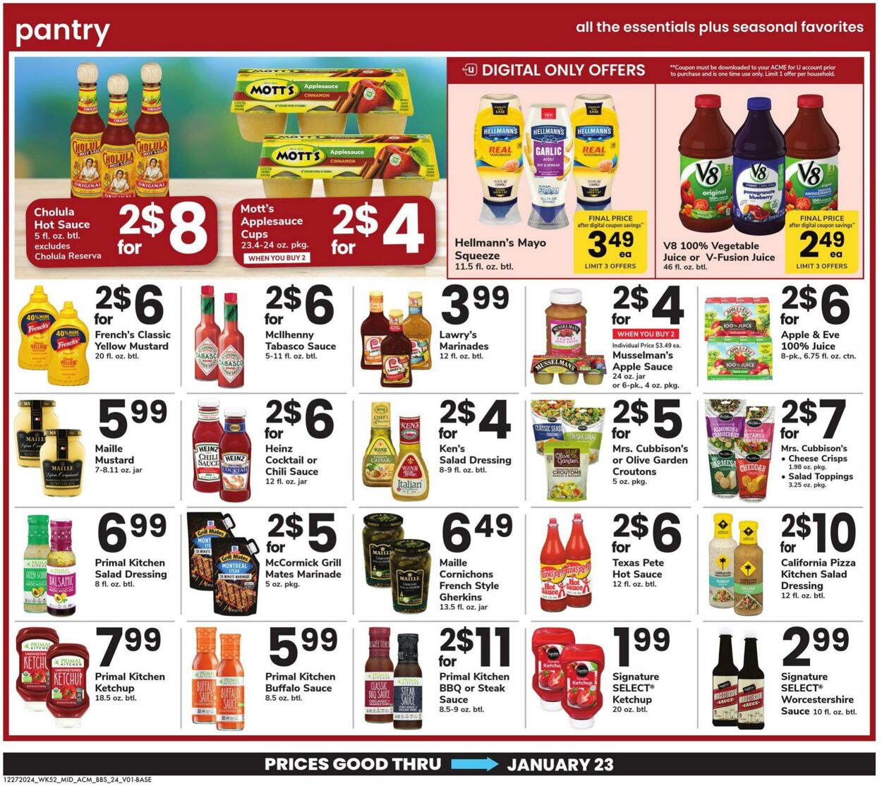 Weekly ad Acme 12/27/2024 - 01/23/2025