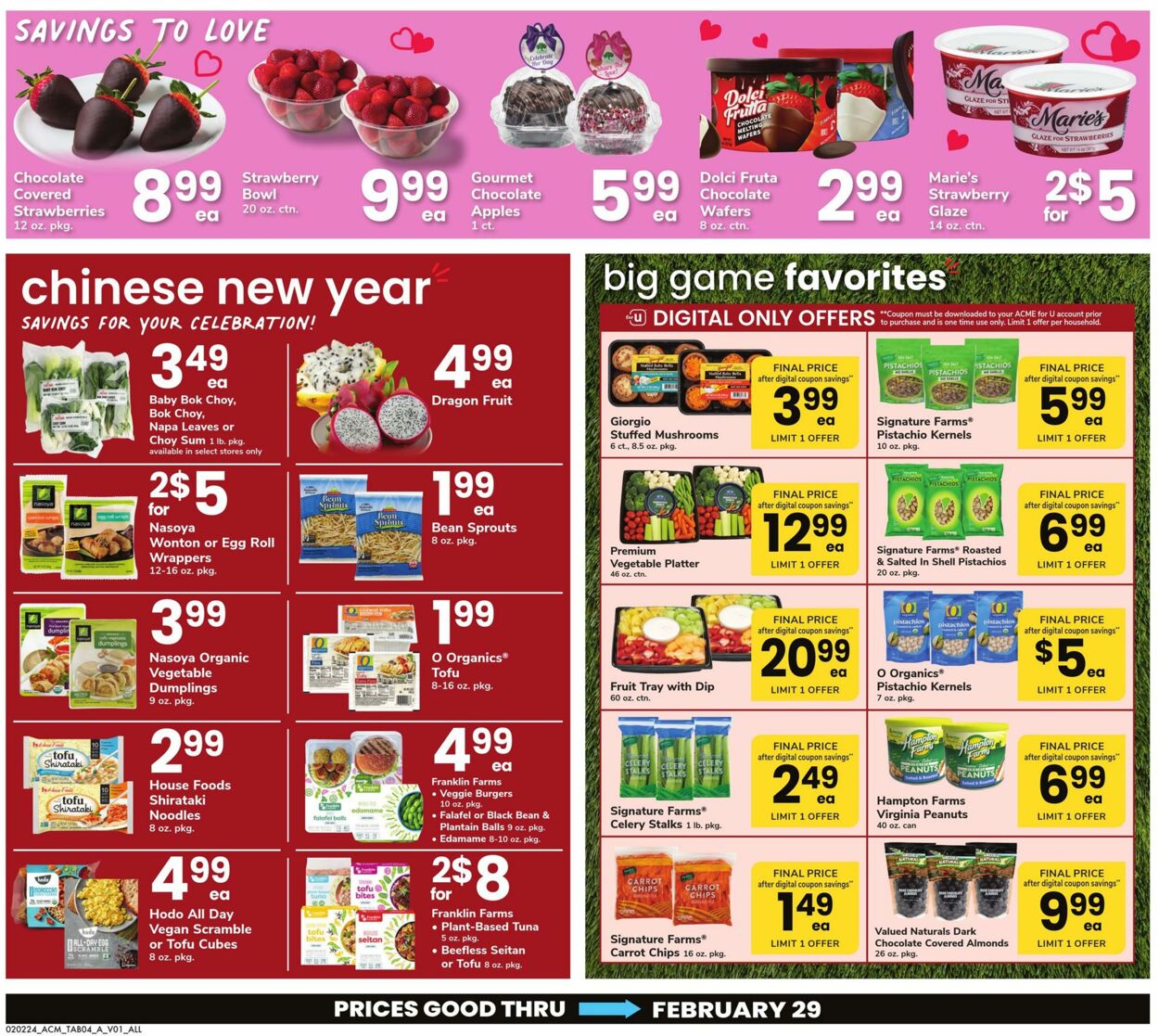 Weekly ad Acme 02/02/2024 - 02/29/2024