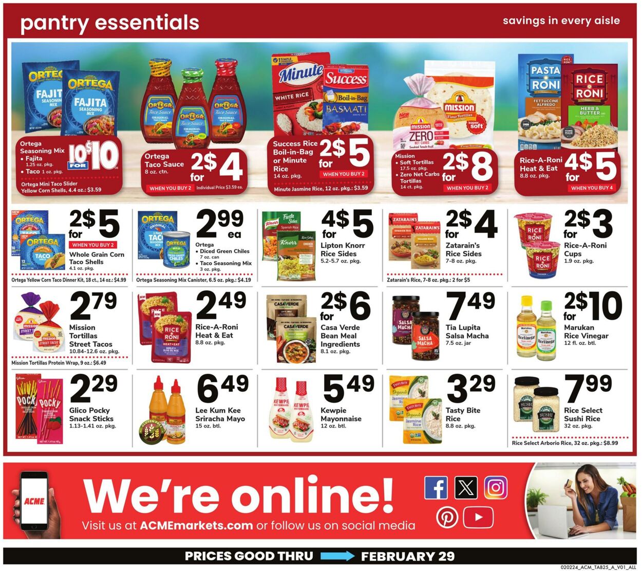 Weekly ad Acme 02/02/2024 - 02/29/2024