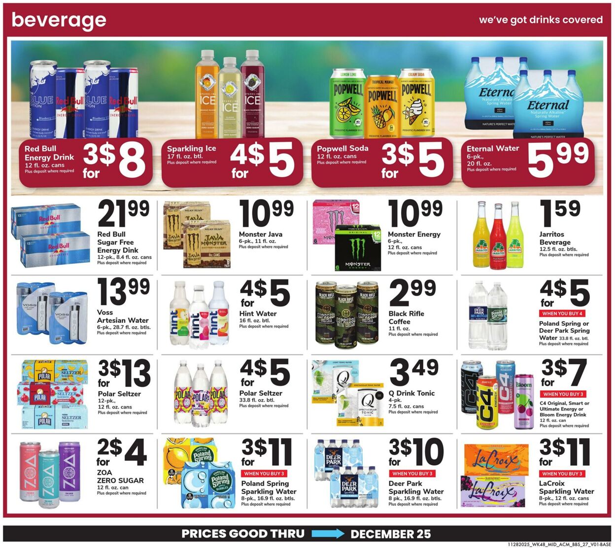 Weekly ad Acme 11/28/2025 - 12/25/2025