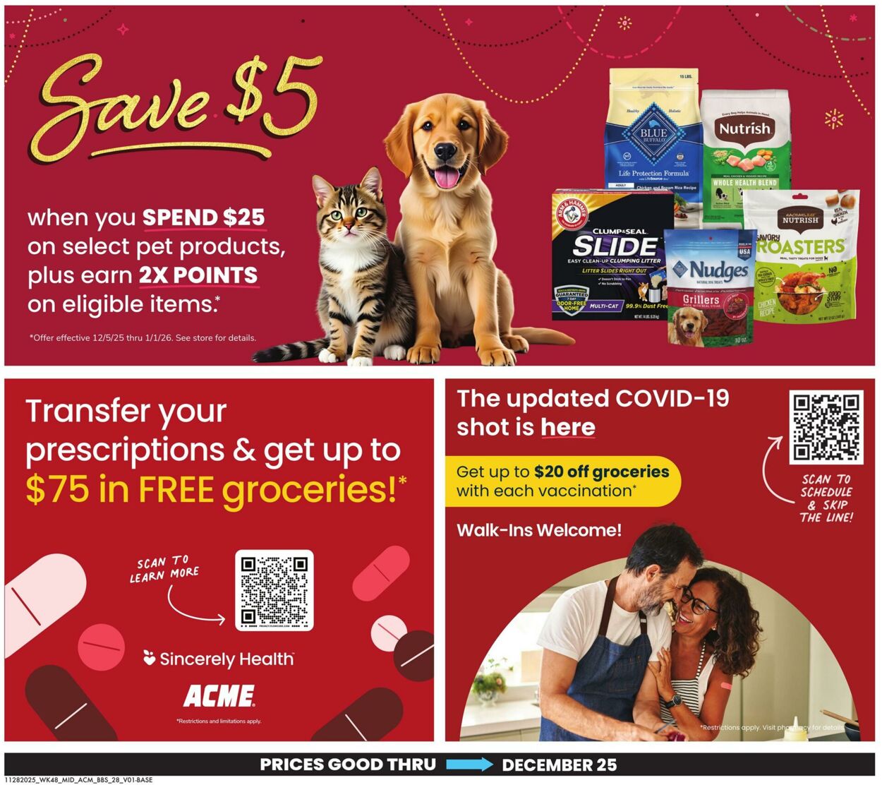 Weekly ad Acme 11/28/2025 - 12/25/2025
