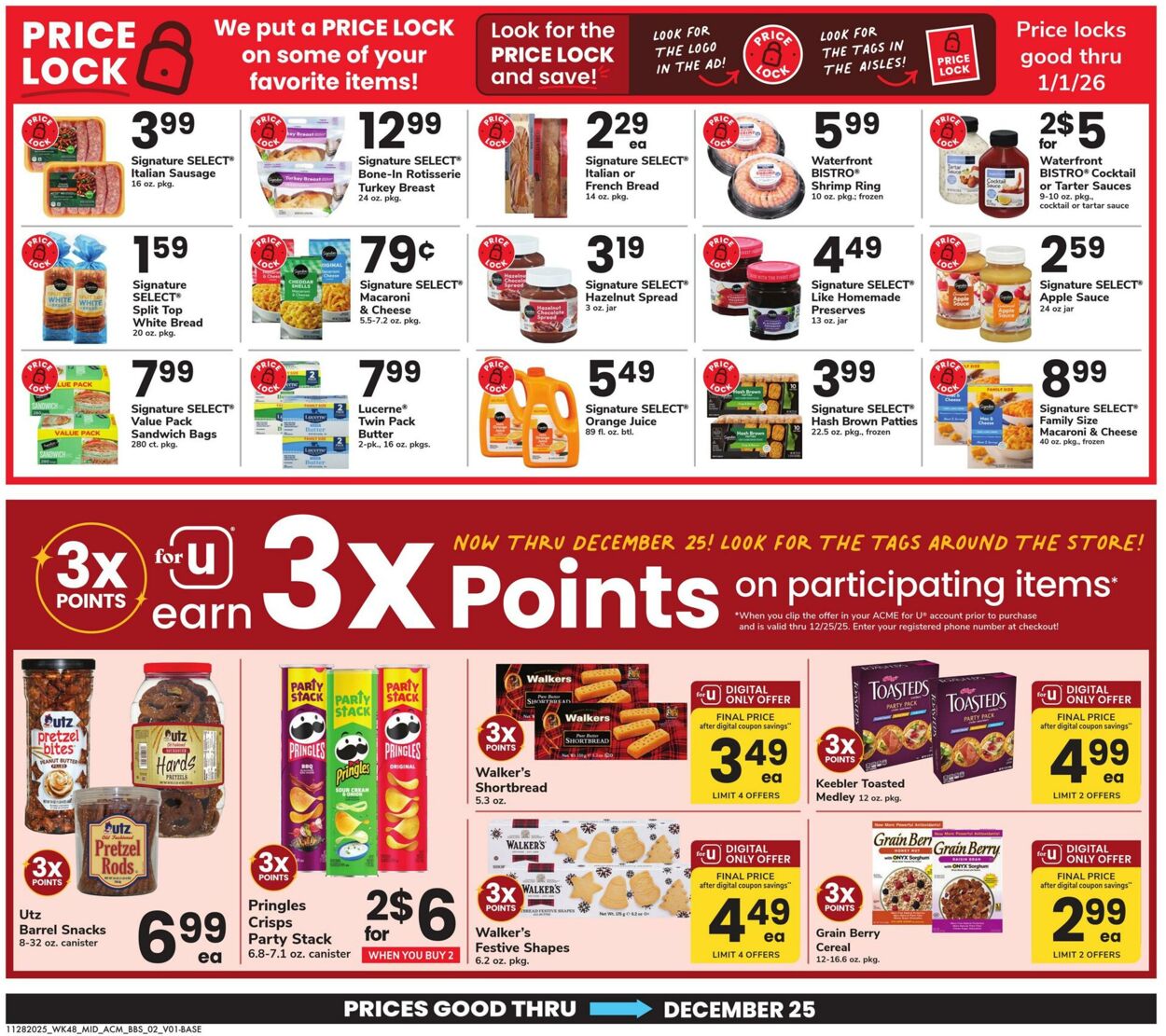 Weekly ad Acme 11/28/2025 - 12/25/2025