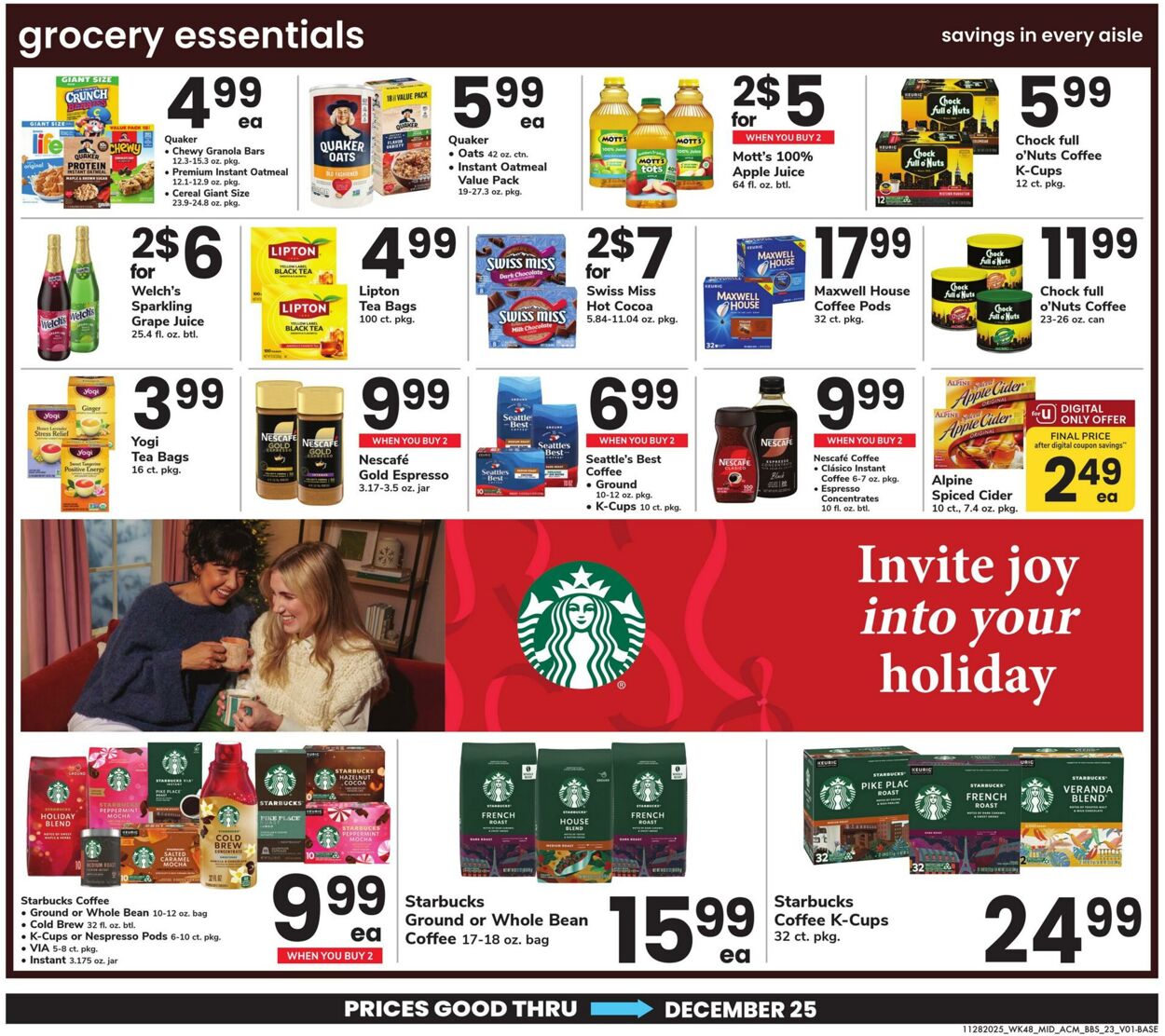 Weekly ad Acme 11/28/2025 - 12/25/2025