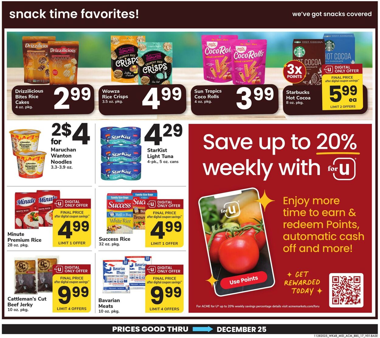 Weekly ad Acme 11/28/2025 - 12/25/2025