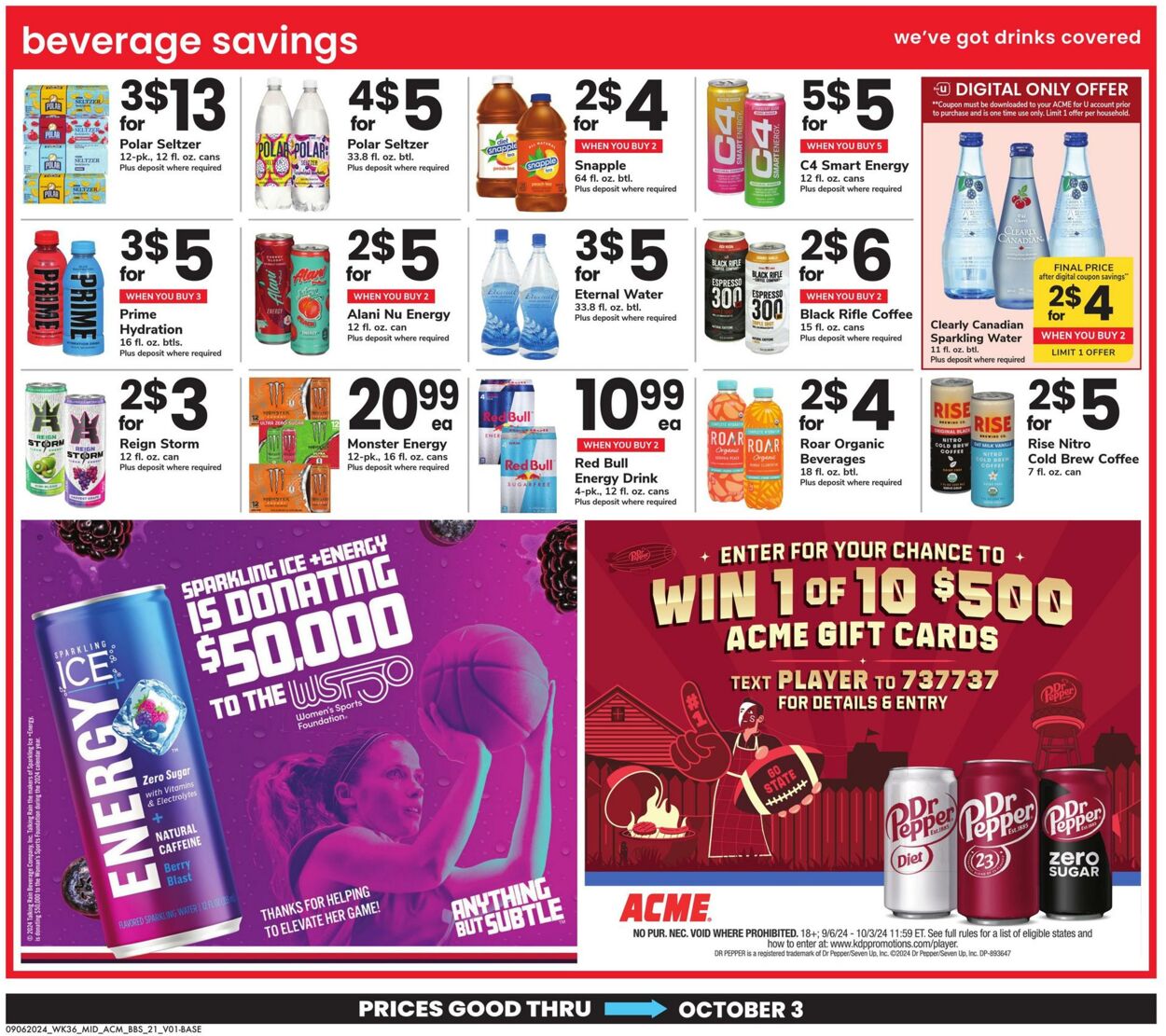 Weekly ad Acme 09/06/2024 - 10/03/2024