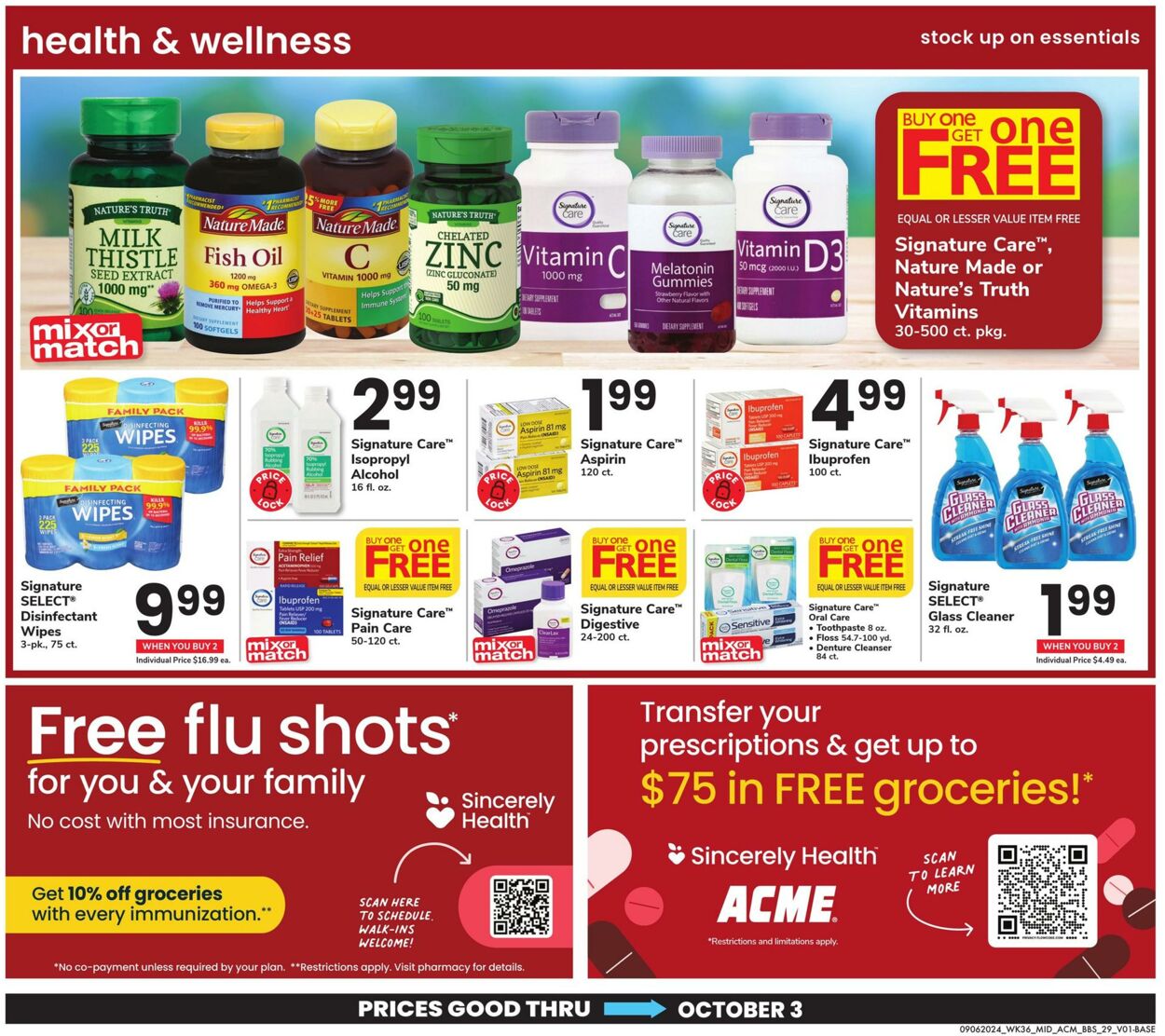 Weekly ad Acme 09/06/2024 - 10/03/2024