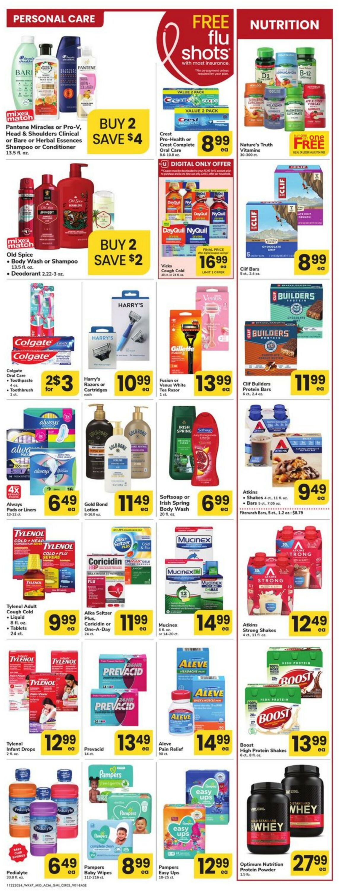 Weekly ad Acme 11/22/2024 - 12/05/2024