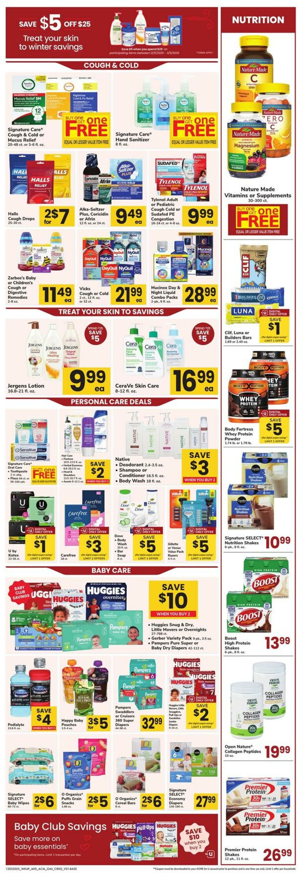 Weekly ad Acme 12/05/2025 - 12/18/2025