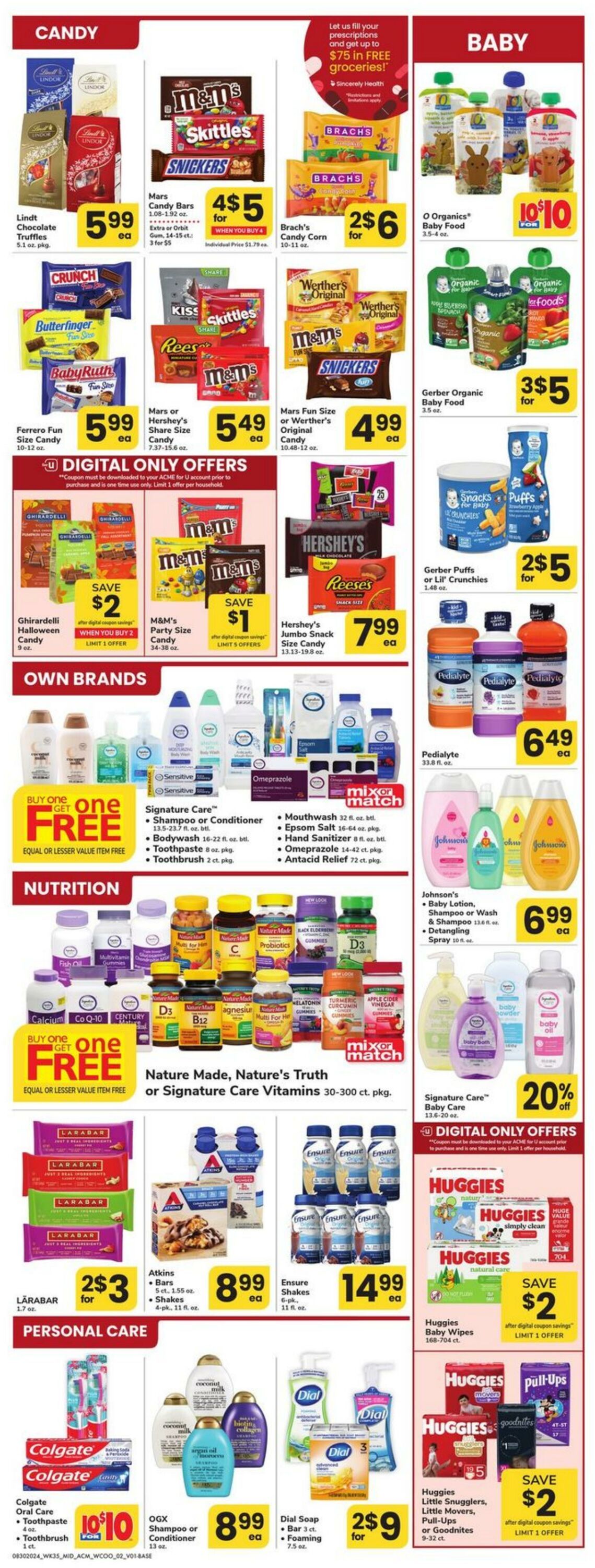 Weekly ad Acme 08/30/2024 - 09/12/2024