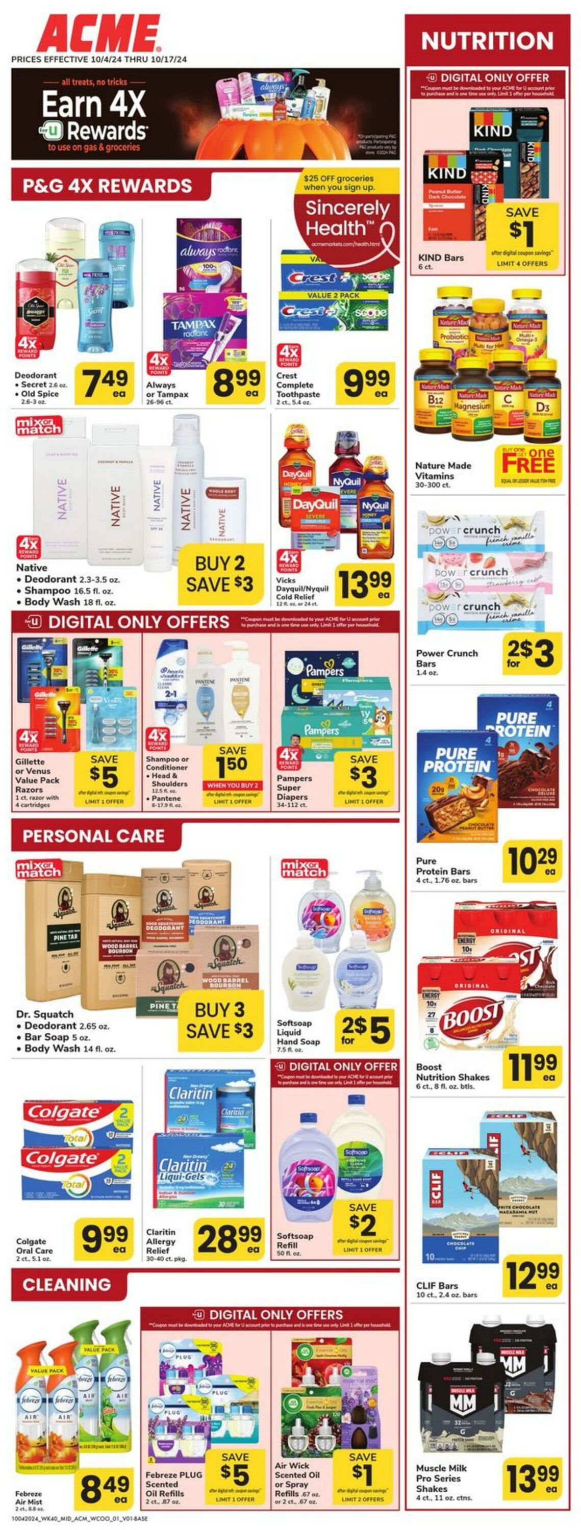 Weekly ad Acme 10/04/2024 - 10/17/2024