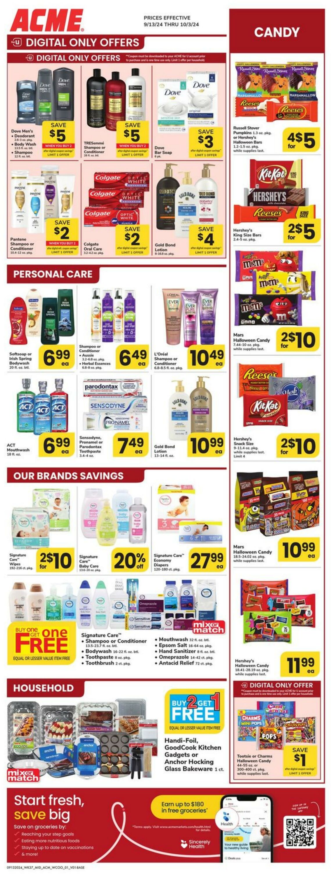 Weekly ad Acme 09/13/2024 - 10/03/2024