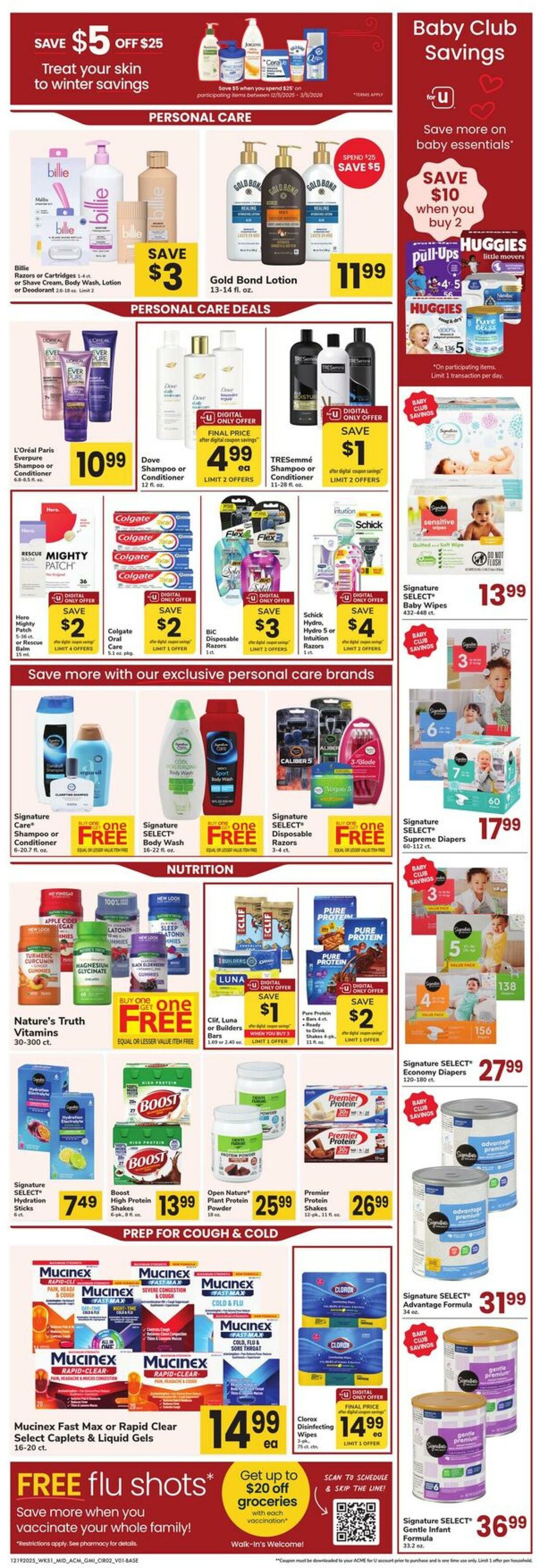 Weekly ad Acme 12/19/2025 - 01/01/2026