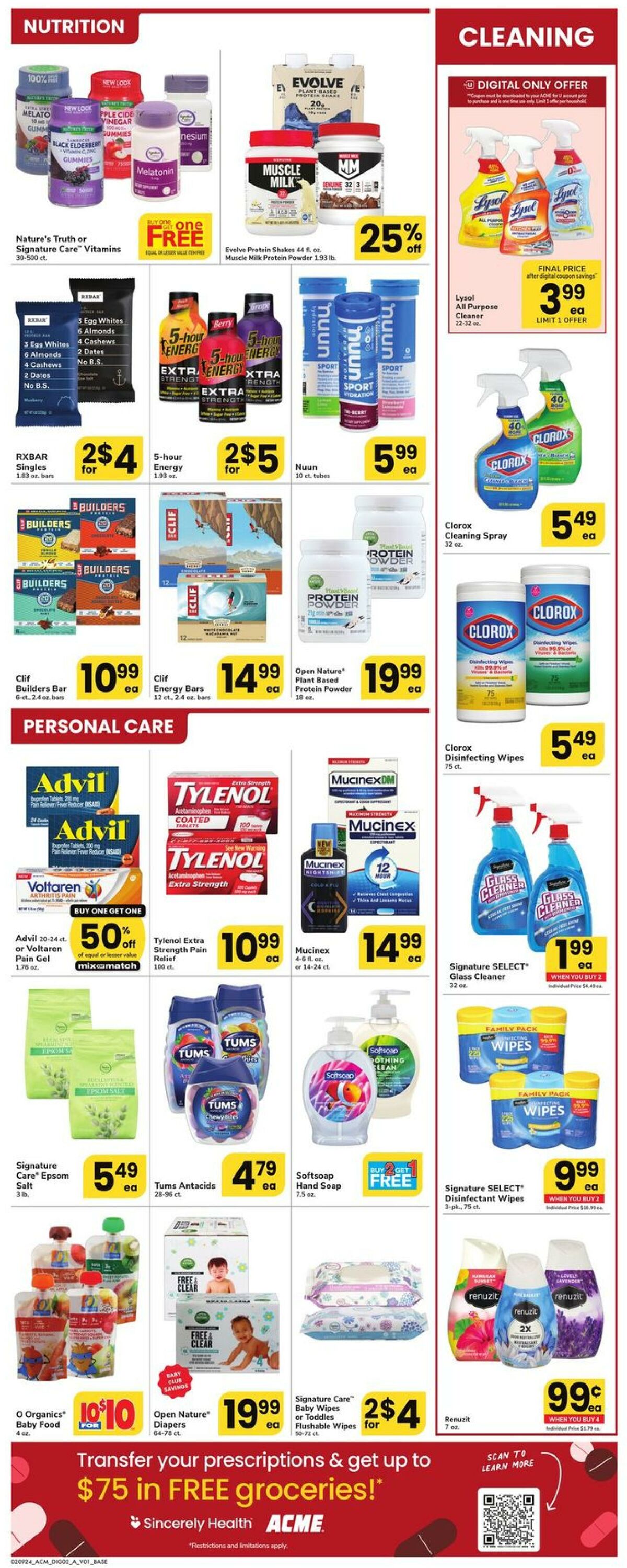 Weekly ad Acme 02/09/2024 - 02/15/2024