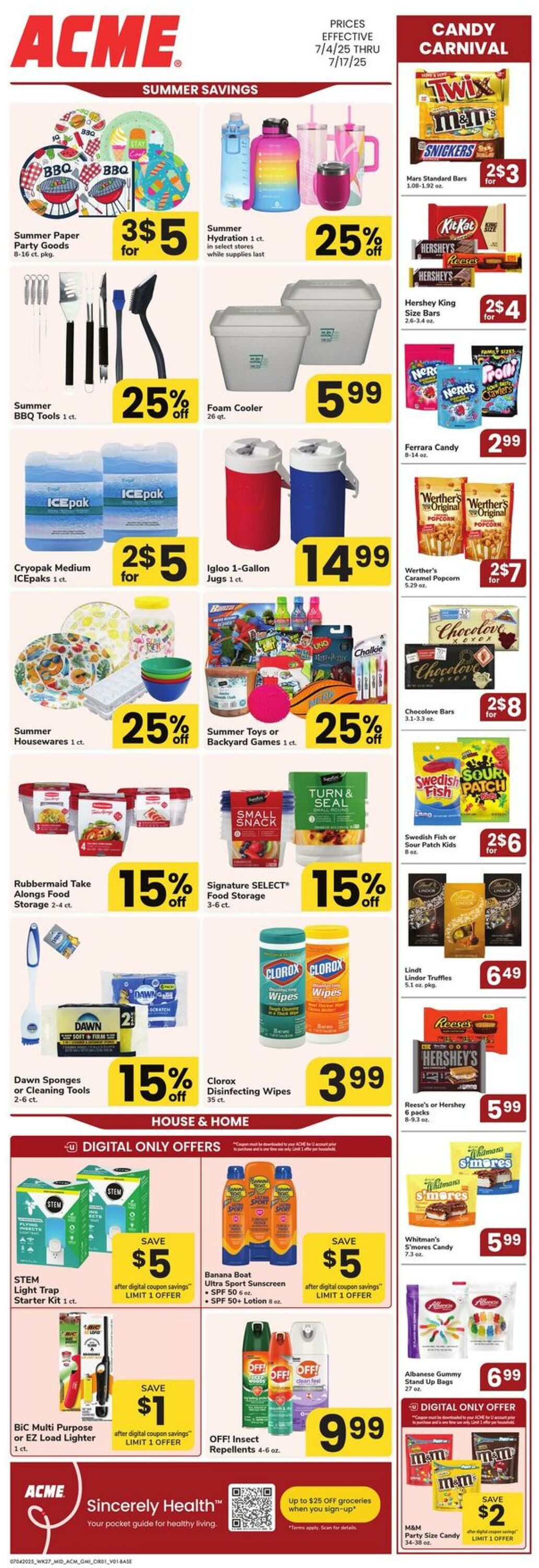 Weekly ad Acme 07/04/2025 - 07/17/2025