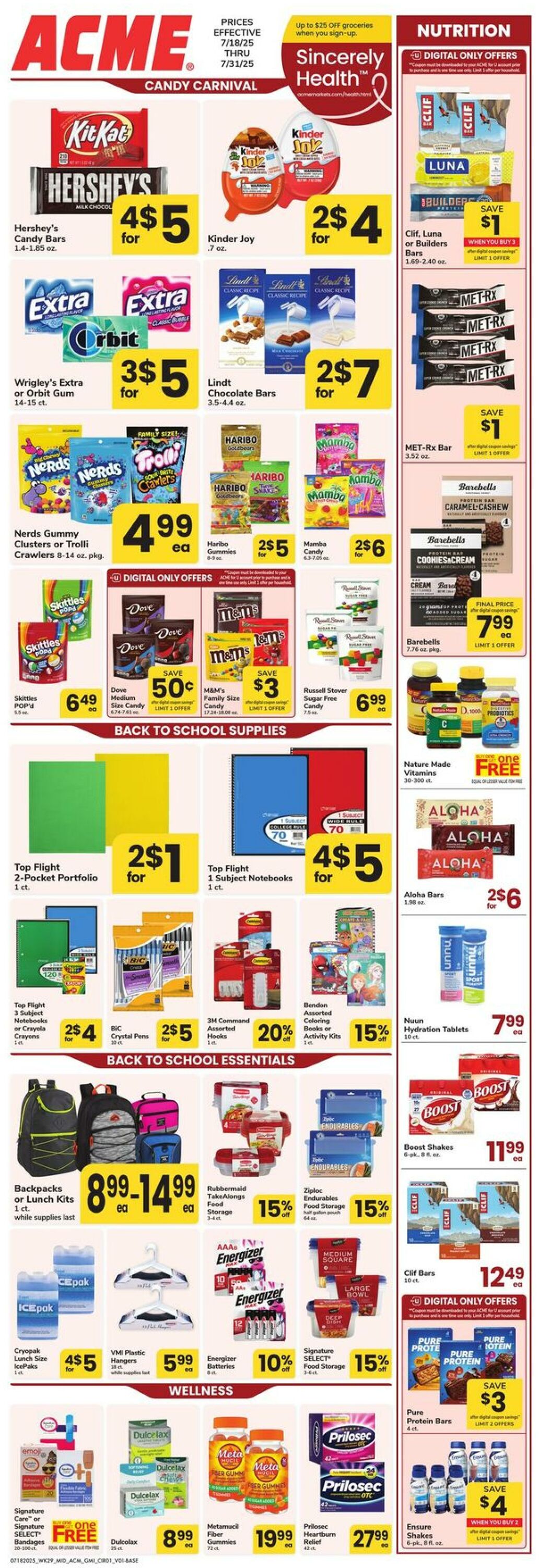 Weekly ad Acme 07/18/2025 - 07/31/2025