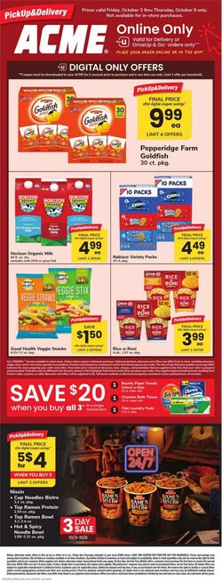 Weekly ad Acme 10/03/2025 - 10/09/2025