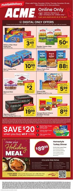 Weekly ad Acme 12/19/2025 - 01/01/2026