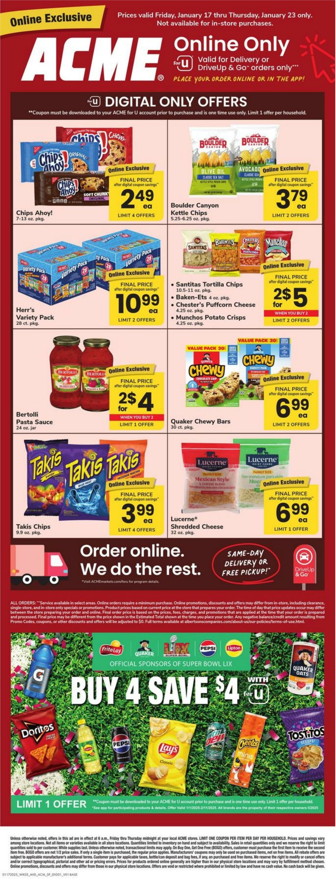 Weekly ad Acme 01/17/2025 - 01/23/2025