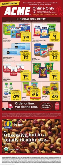 Weekly ad Acme 03/14/2025 - 03/20/2025