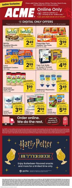 Weekly ad Acme 01/01/2024 - 12/31/2024