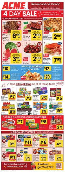 Weekly ad Acme 01/01/2024 - 12/31/2024