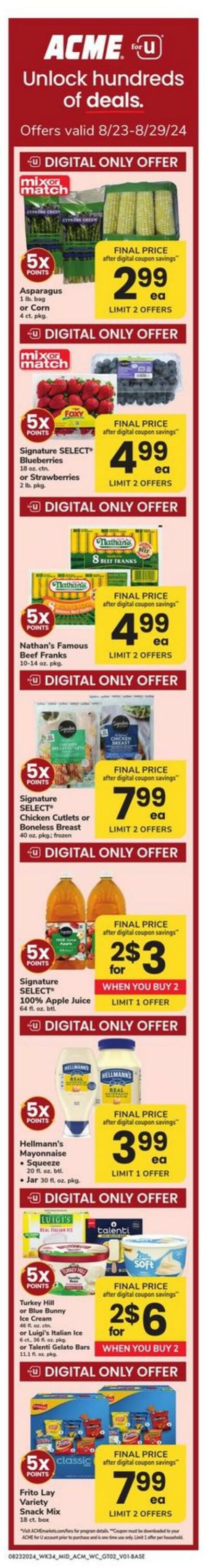 Weekly ad Acme 08/23/2024 - 08/29/2024