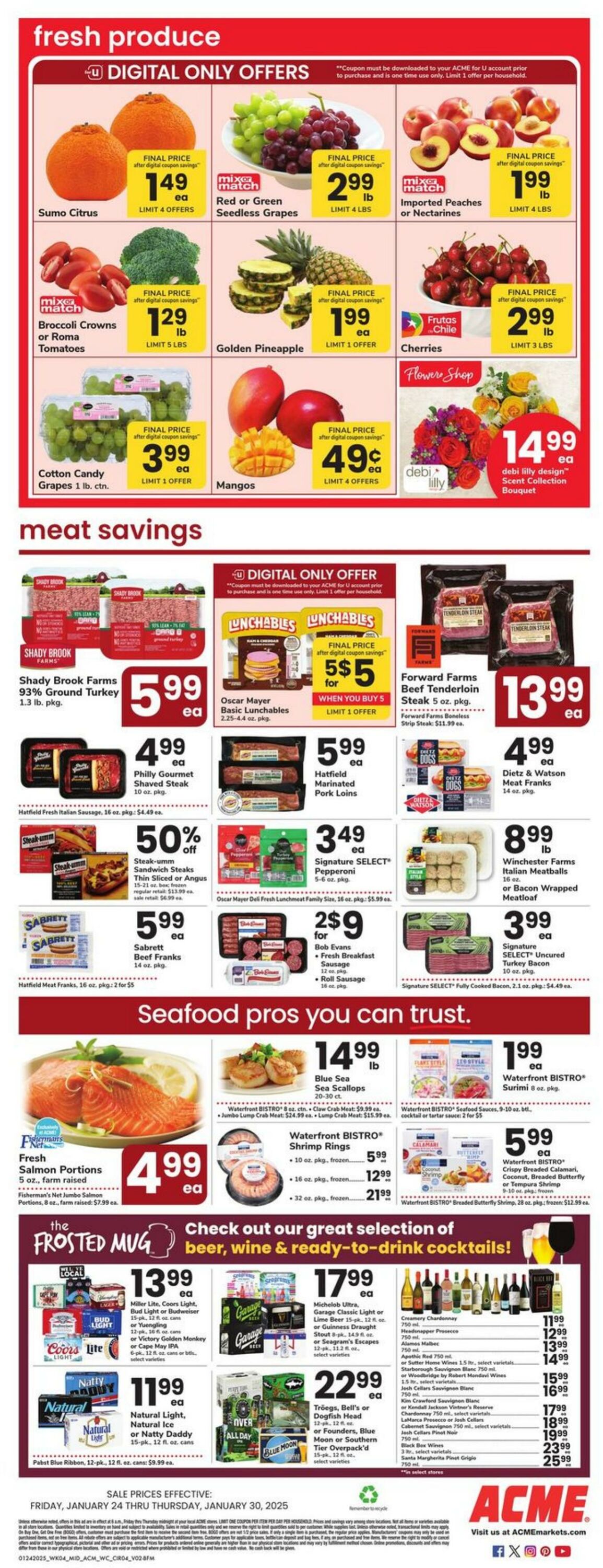 Weekly ad Acme 01/24/2025 - 01/30/2025