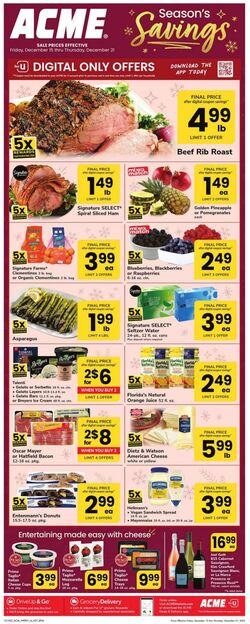 Weekly ad Acme 12/15/2023 - 12/21/2023