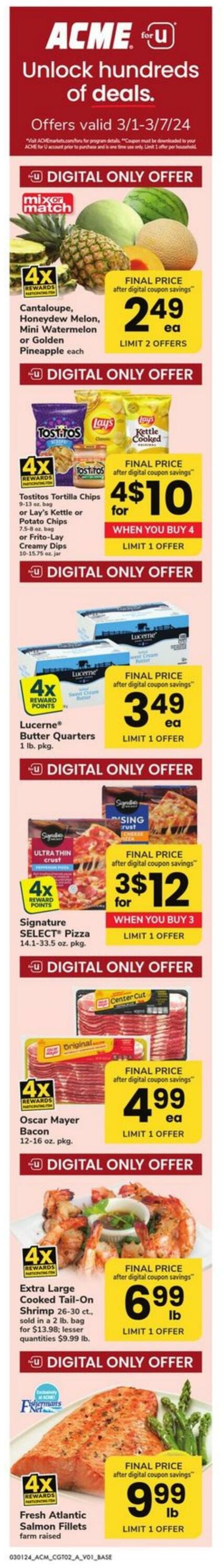 Weekly ad Acme 03/01/2024 - 03/07/2024