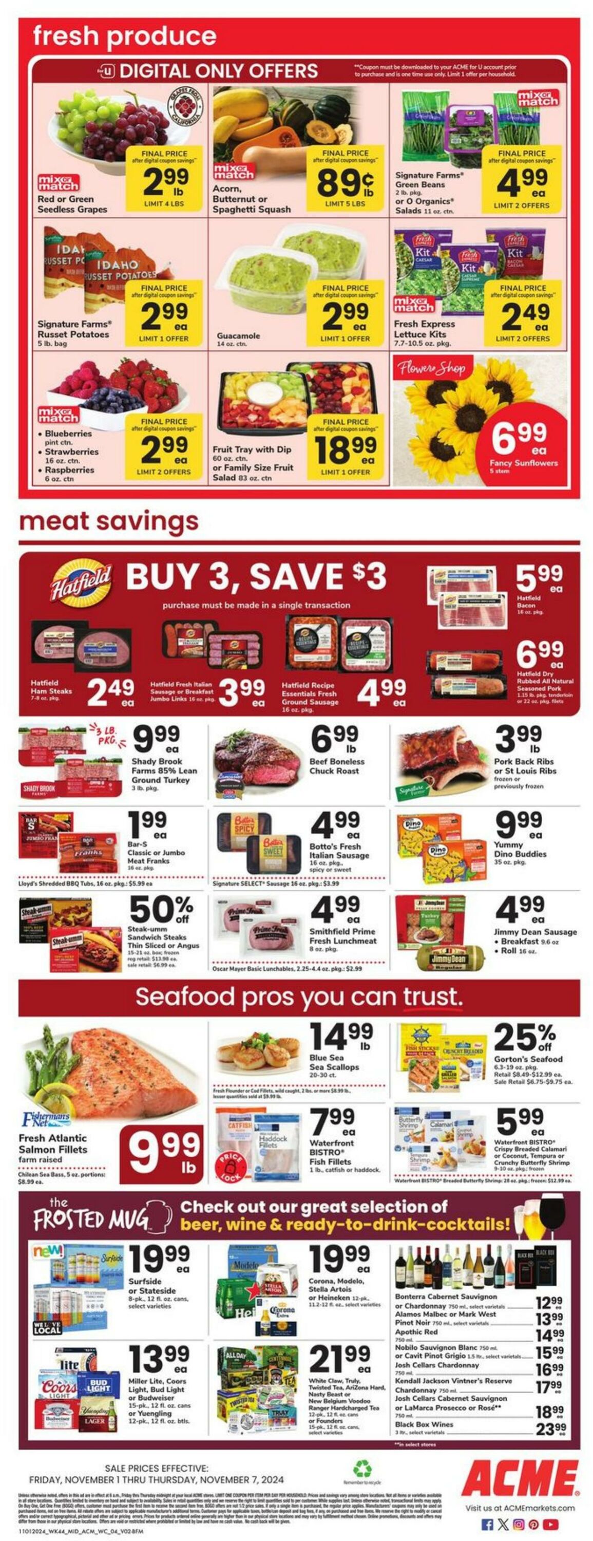 Weekly ad Acme 11/01/2024 - 11/07/2024