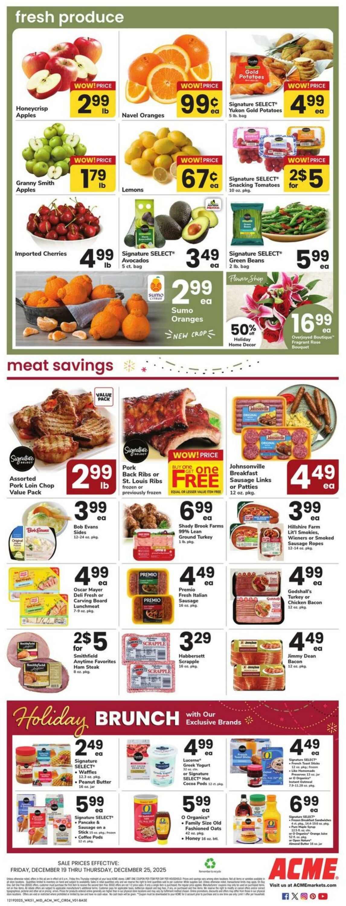Weekly ad Acme 12/19/2025 - 12/25/2025