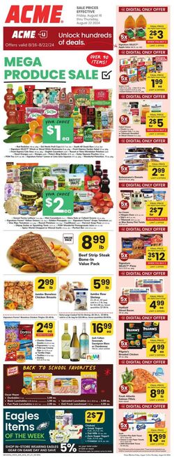 Weekly ad Acme 08/09/2024 - 09/05/2024