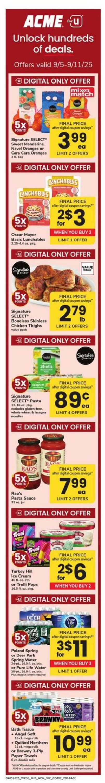 Weekly ad Acme 09/05/2025 - 09/11/2025