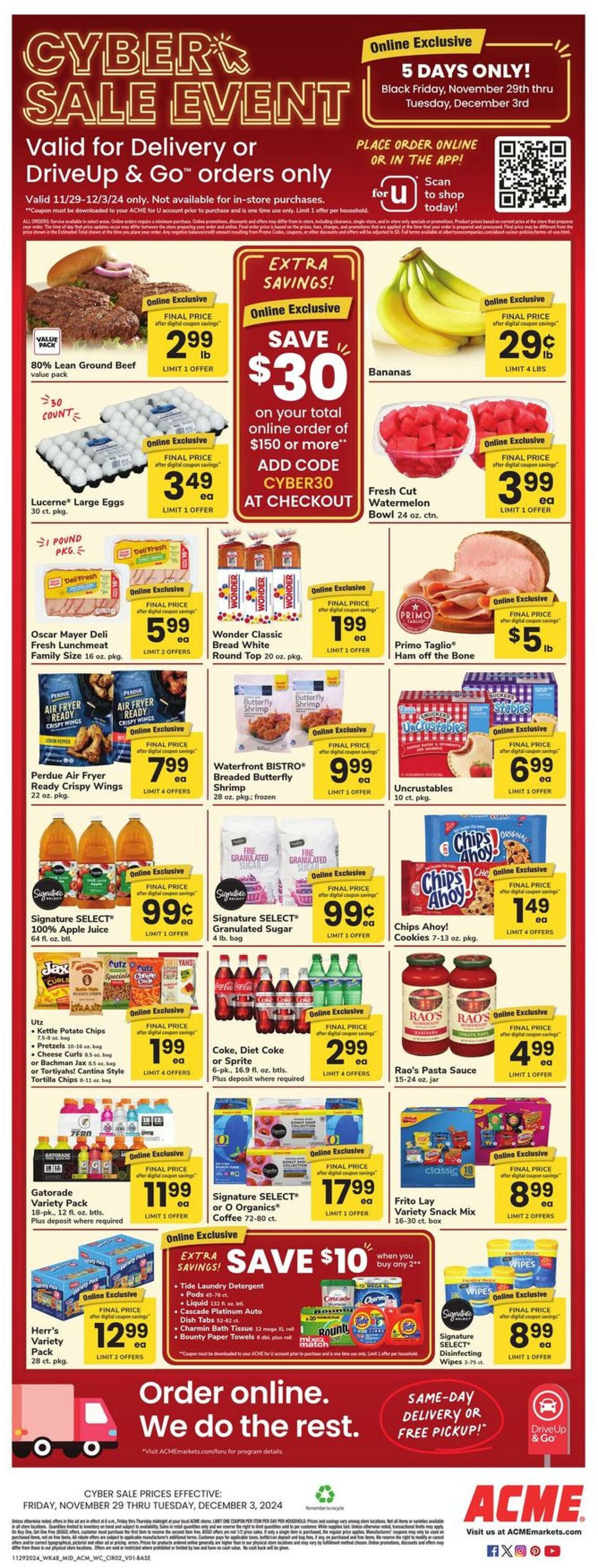 Weekly ad Acme 11/29/2024 - 12/05/2024