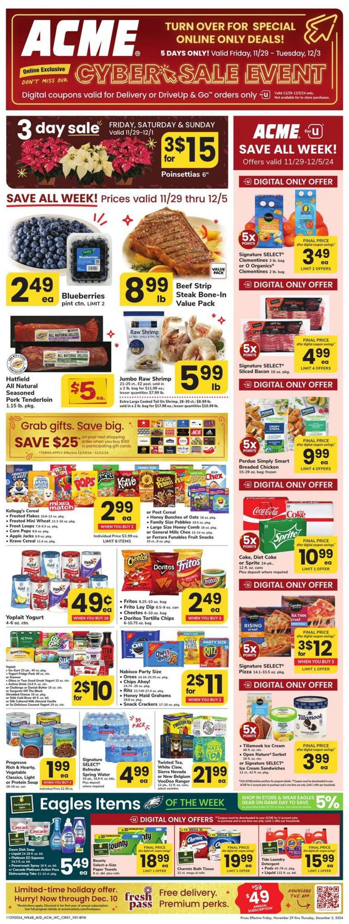 Weekly ad Acme 11/29/2024 - 12/05/2024