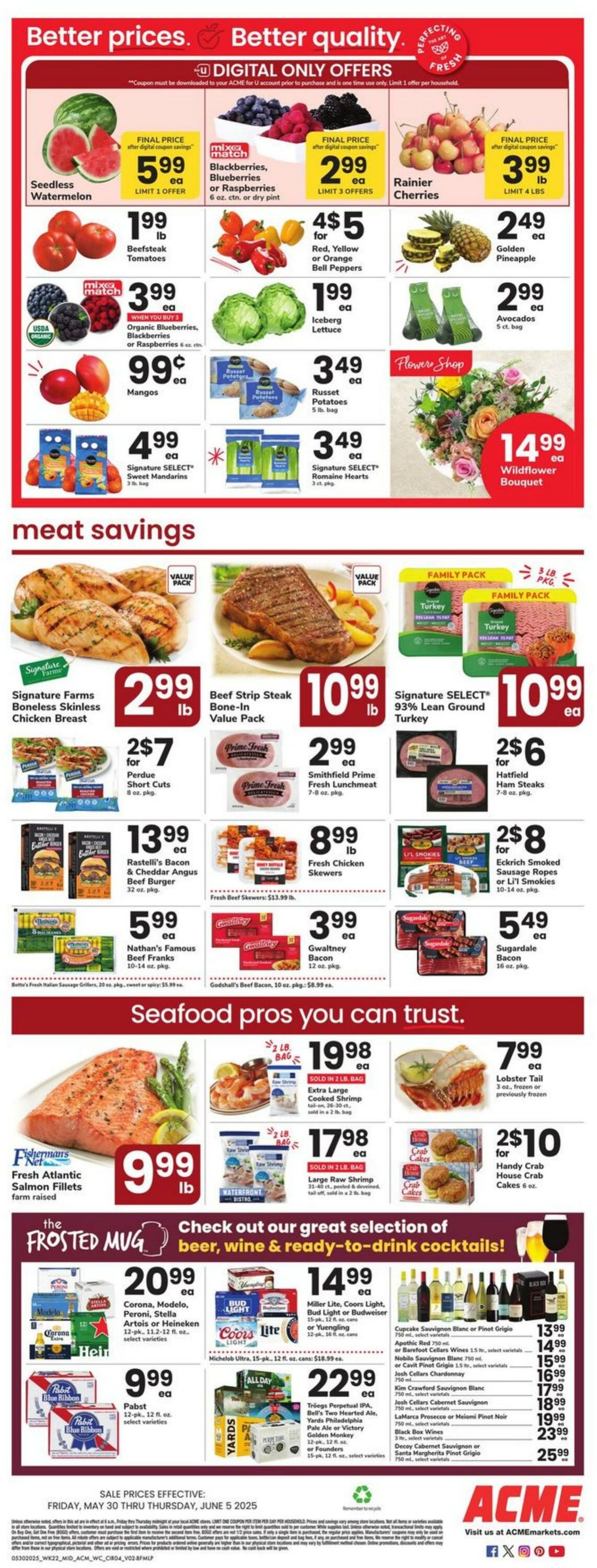 Weekly ad Acme 05/30/2025 - 06/05/2025