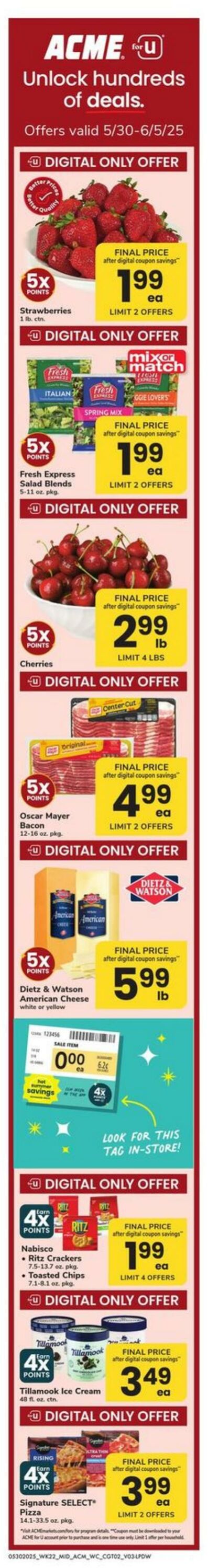 Weekly ad Acme 05/30/2025 - 06/05/2025