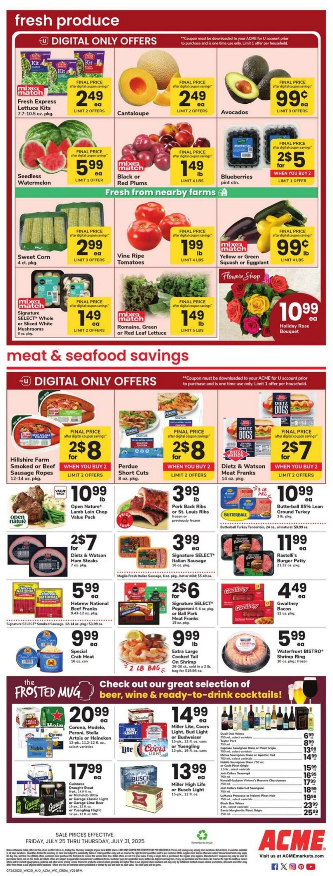 Weekly ad Acme 07/25/2025 - 07/31/2025