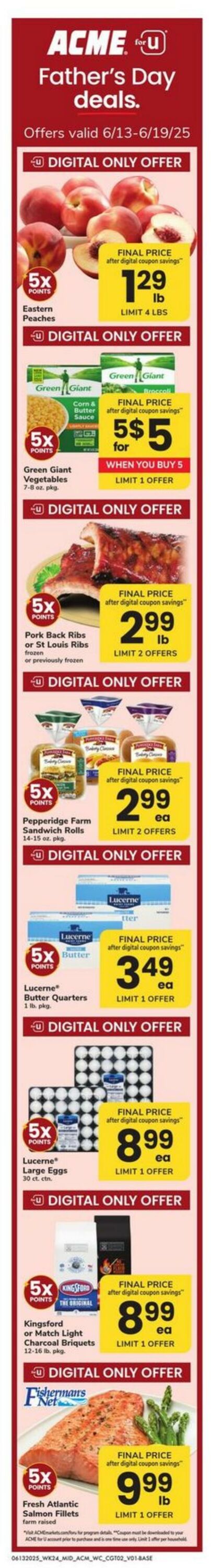 Weekly ad Acme 06/13/2025 - 06/19/2025