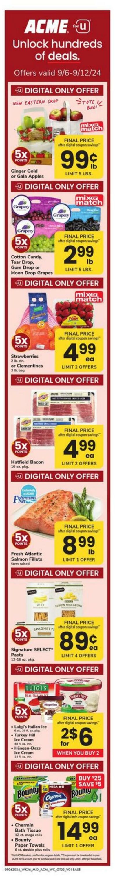 Weekly ad Acme 09/06/2024 - 09/12/2024