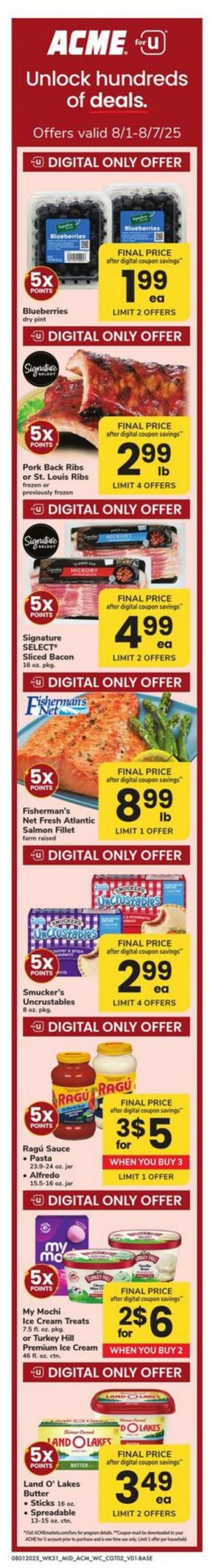 Weekly ad Acme 08/01/2025 - 08/07/2025
