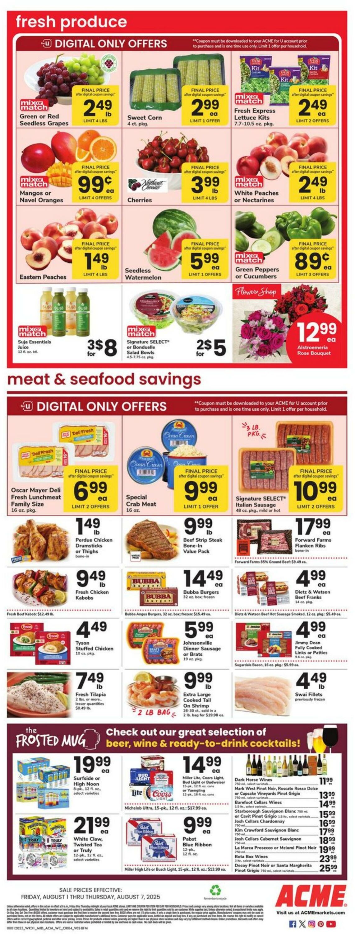 Weekly ad Acme 08/01/2025 - 08/07/2025