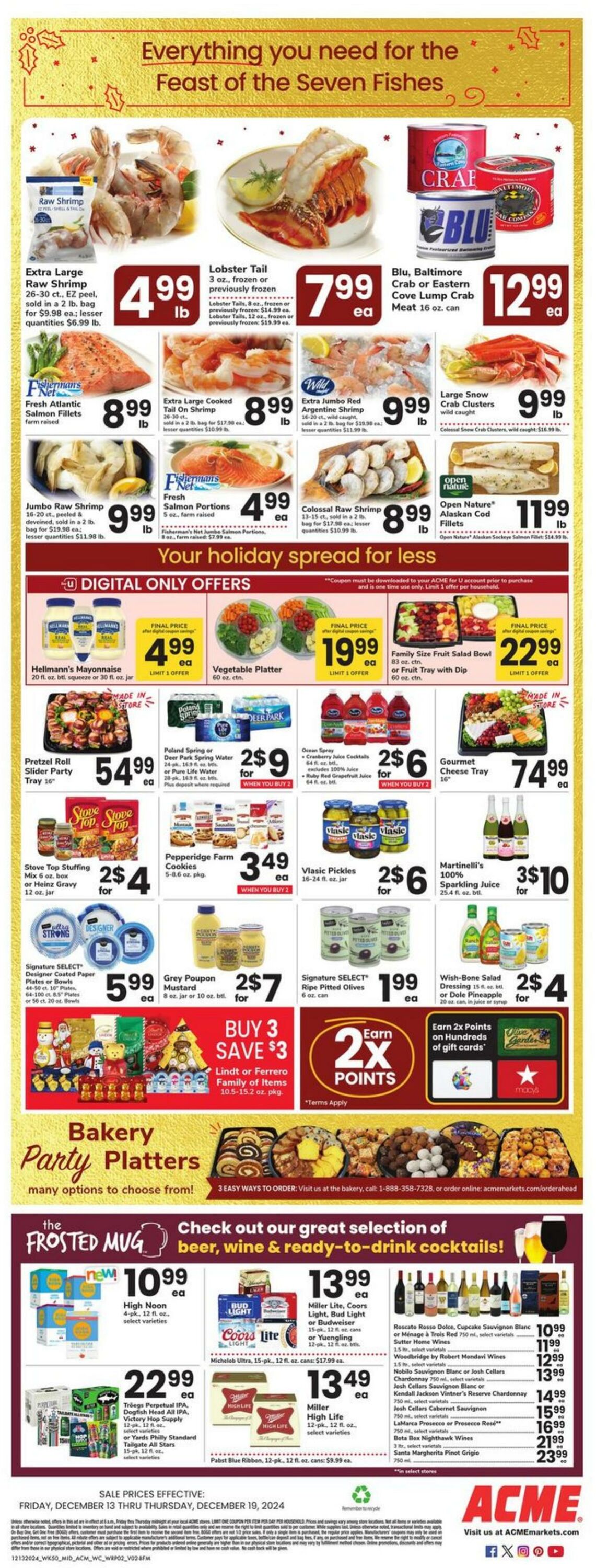 Weekly ad Acme 12/13/2024 - 12/19/2024