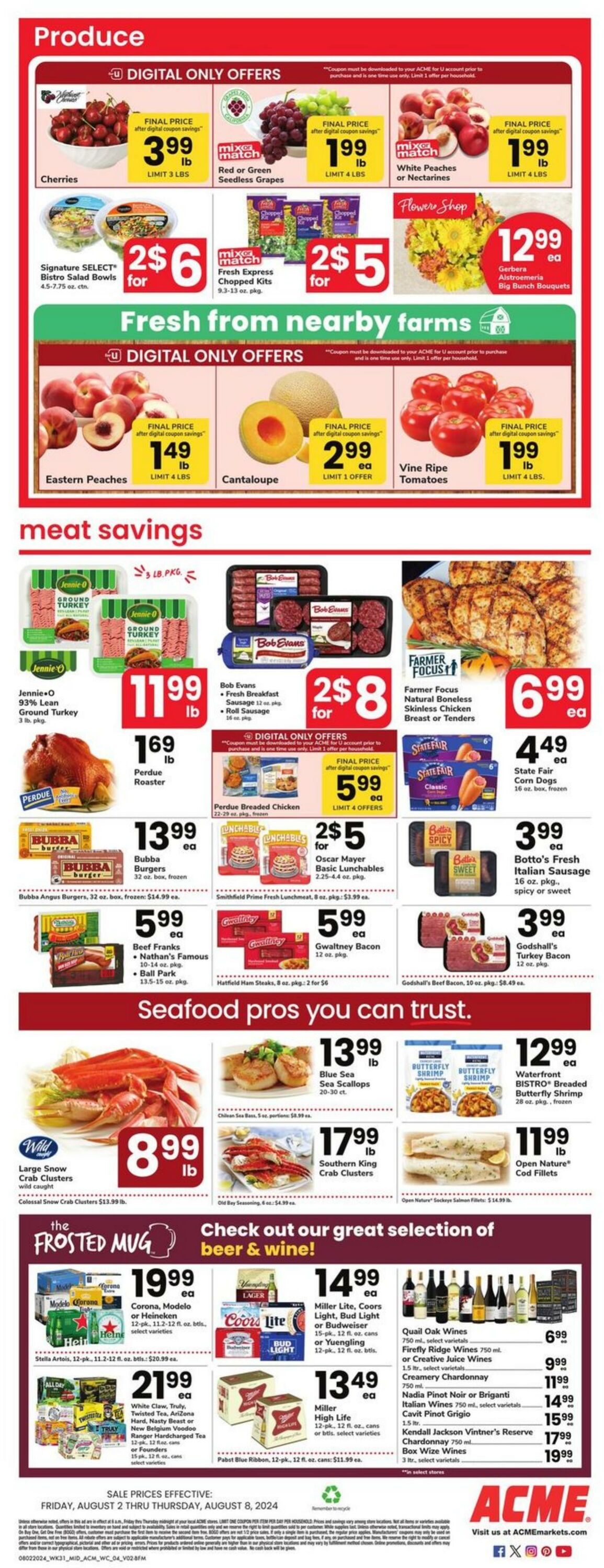 Weekly ad Acme 08/02/2024 - 08/08/2024