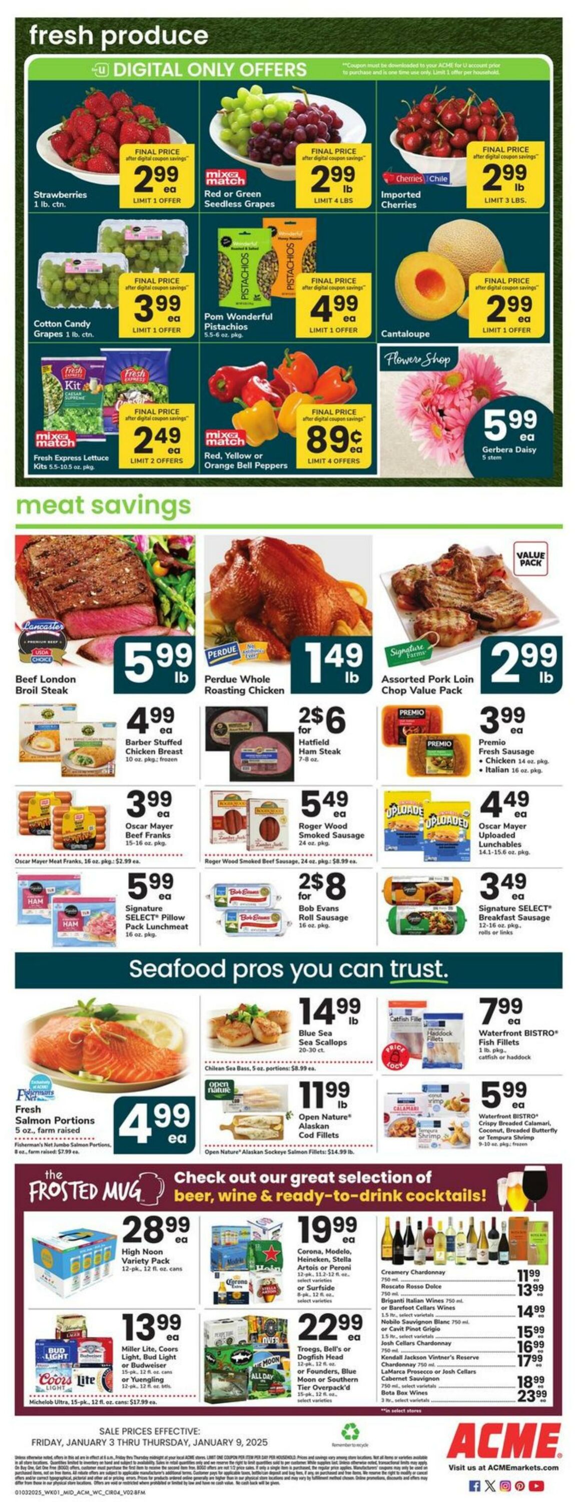 Weekly ad Acme 01/03/2025 - 01/09/2025