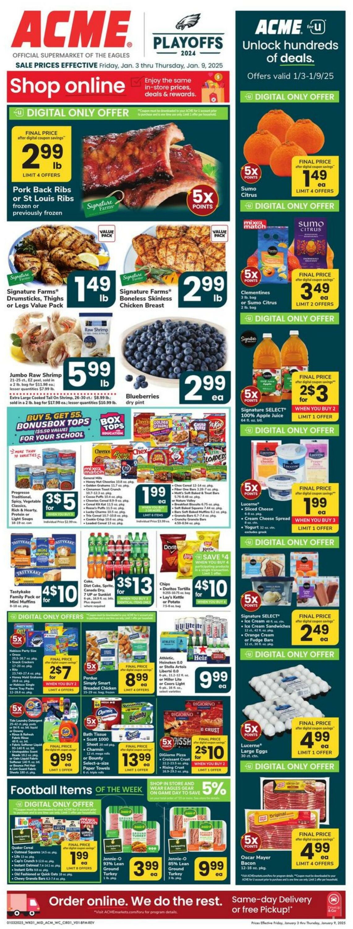 Weekly ad Acme 01/03/2025 - 01/09/2025