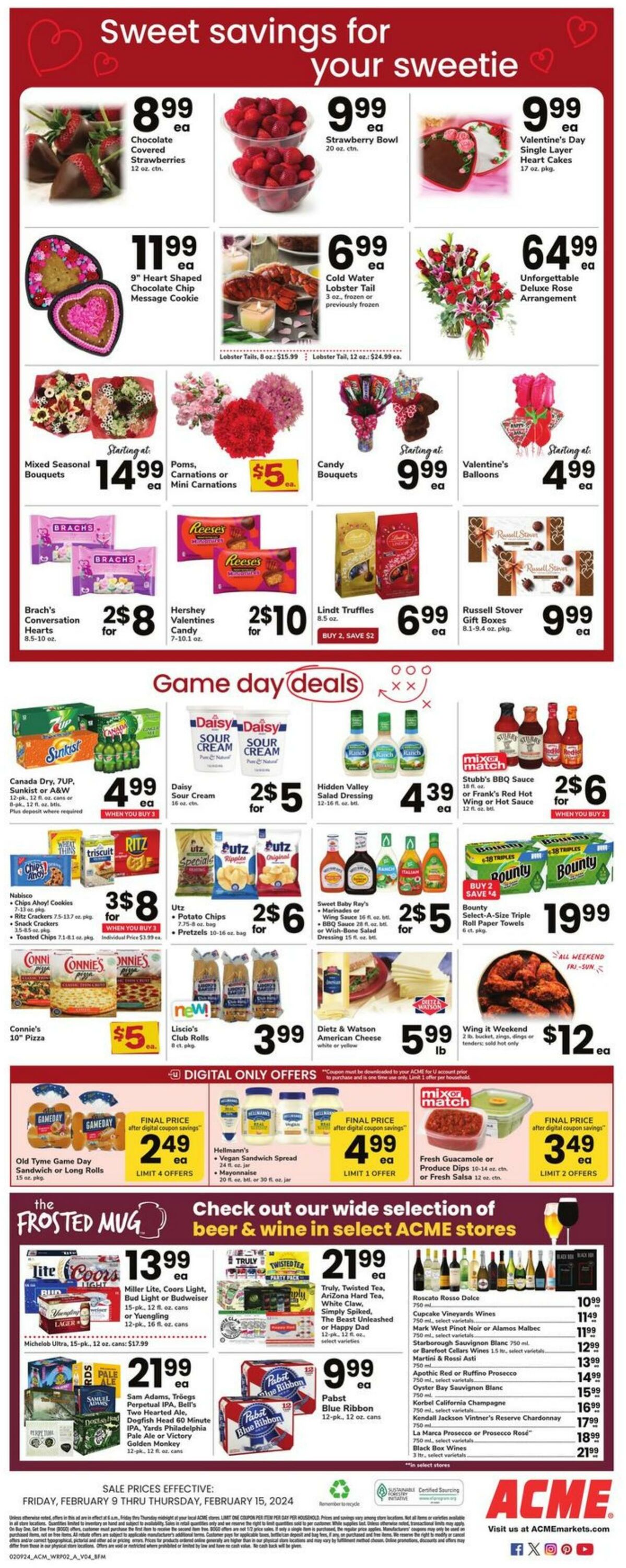 Weekly ad Acme 02/09/2024 - 02/15/2024