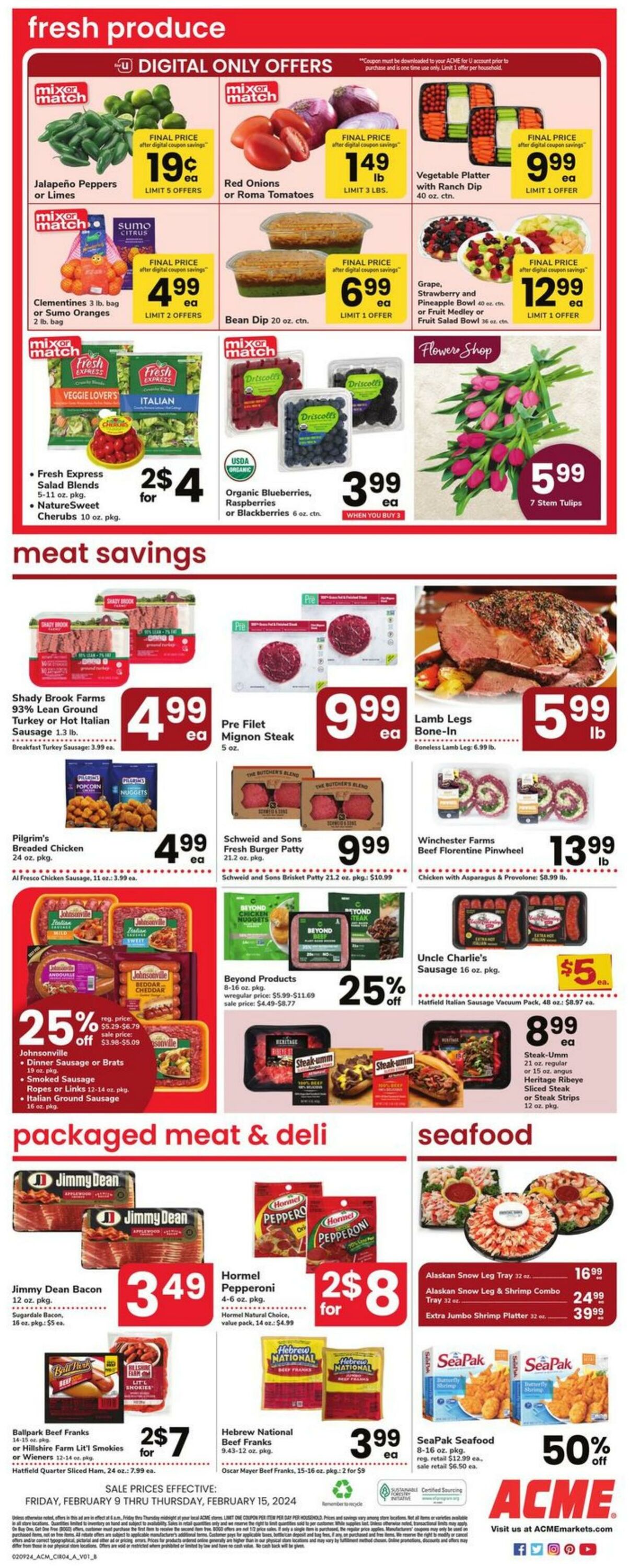 Weekly ad Acme 02/09/2024 - 02/15/2024