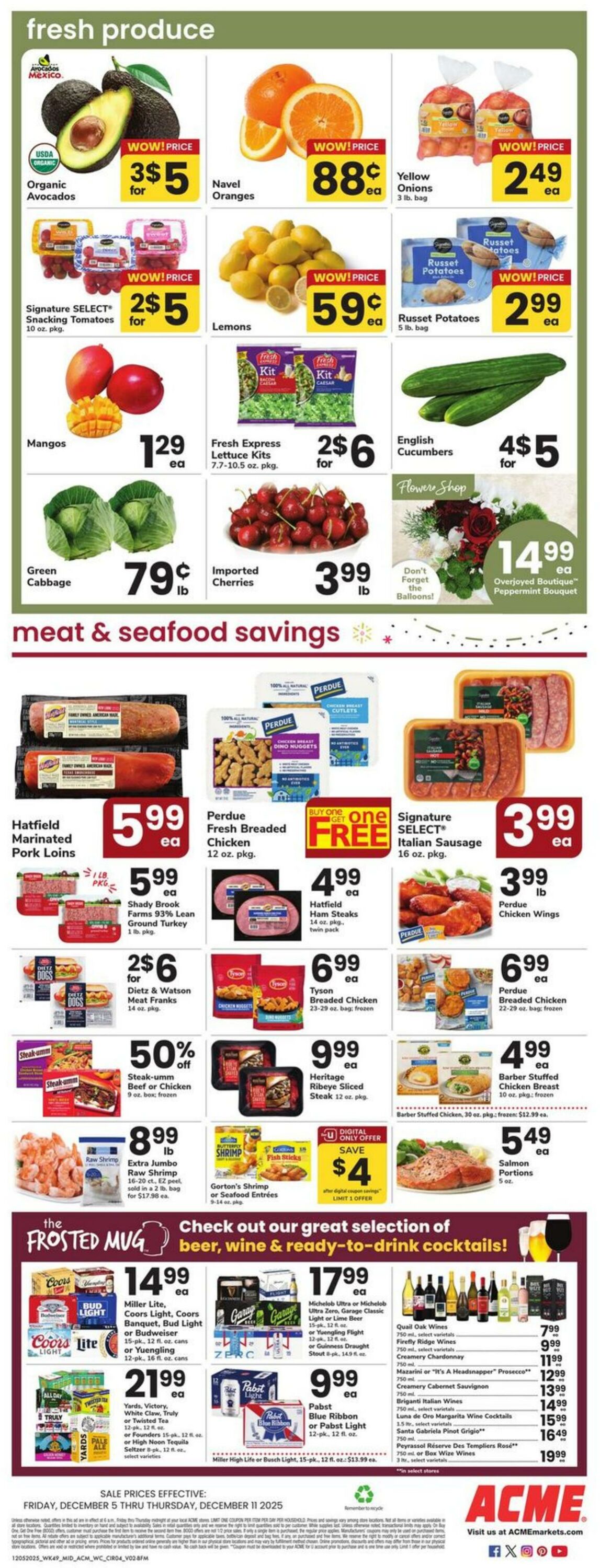 Weekly ad Acme 12/05/2025 - 12/11/2025