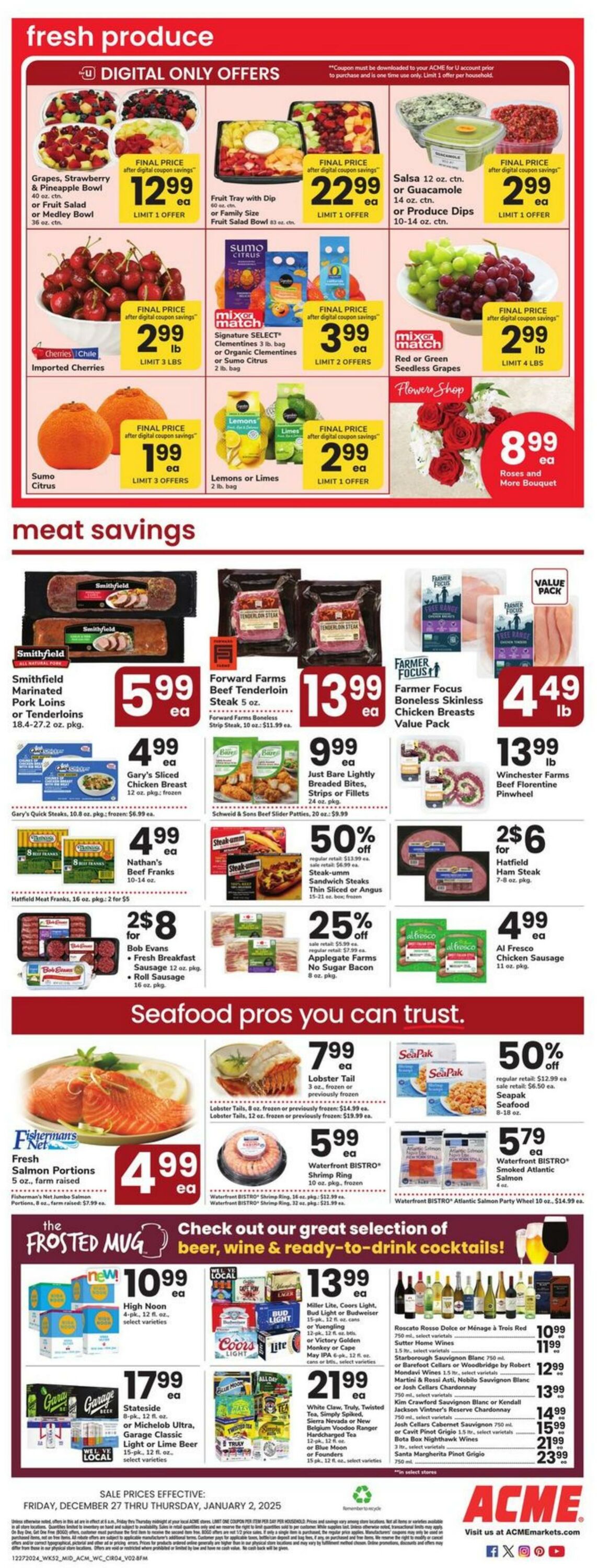 Weekly ad Acme 12/27/2024 - 01/02/2025